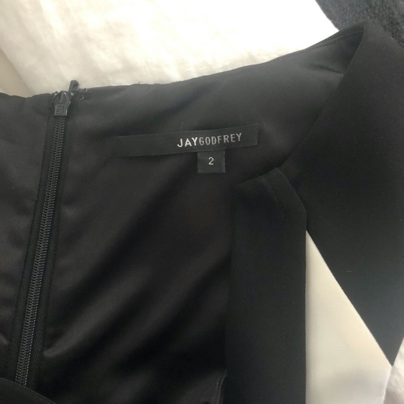 JAYGODFREY color block black & white dress - Picture 4 of 5